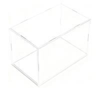 ROFBIHG Boîte de Protection Anti-Poussière À Assembler, Vitrine Transparente en Acrylique, Boîte Exposition Modèle pour Figurines Jouets Objets de Collection Rangement Maison(Blanc,H35cm,L60xW20cm)