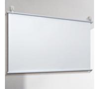 ROFBIHG Écran De Projecteur Rétractable Blanc, 60"/72", Rideau De Projecteur Mural, Double Face Anti-Plis Toile De Vidéoprojecteur, Parfait pour Salle de réunion d'école de cinéma Maison(16:9 72")