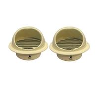 Grille D'aération Ronde, Ronde Murale Ventilation Hotte, Aérateur Rond, Idéal pour Les Systèmes De Ventilation, Les Climatiseurs, Les Évents De Cuisine (Color : Beige, Size : 100mm (4in))