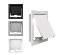 ROFBIHG Panneau D'accès en Métal avec Verrou Magnétique, Couvercle de Trou Mural D'accès À L'électricité pour Plomberie/électricité, Panneau D'accès Métallique(Blanc,15x15cm(5.9x5.9in))