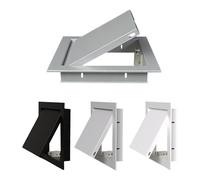 ROFBIHG Panneau de Portes D'accès en Alliage D'aluminium À Bouton-poussoir, Trappe de Visite pour Trockenbau Gipskarton Plafond Fils et Tuyaux pour Dissimuler/Recouvrir(Gray,20x20cm(7.8x7.8in))