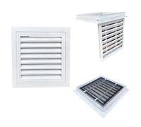 ROFBIHG Plaque de Protection pour Trou de Ventilation À Persiennes pour Plafond/mur,Trappe de Visite Panneau D'accès Ventilé avec Grille de Protection pour Dissimuler et Recouvrir(80*25cm/31.5*9.8in)