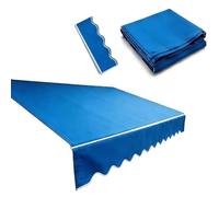 ROFBIHG Tissu De Remplacement pour Auvent Extérieur Balcon Jardin, Tissu De Remplacement pour Tonnelle De Jardin, Couverture en Polyester Imperméable Et Anti-UV(Blue,4x2.5m(13x8.2ft))