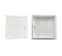 ROFBIHG Trappe de Visite Panneau D'accès Métallique Verrouillable, Petite Porte D'accès Au Grenier, Trappe D'inspection pour Cloisons Sèches, Entretien Facile Des Tuyaux(6x8in/15.2x20.3cm)