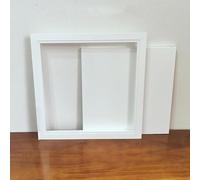 ROFBIHG Trappe de Visite Plafond Encastrable, Trappe D'accès Plate Commerciale, Couvercle D'inspection Blanc pour Cloisons Sèches pour Câbles, Tuyaux et Plomberie(6x16in/15.2x40.6cm)