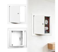 ROFBIHG Trappe de Visite Porte de Grenier Verrouillable en Aluminium, Trappe D'inspection Carrée pour Mur Ou Plafond, Trappe D'inspection pour Espaces Électriques/Conduits(12x22in/30.5x55.9cm)