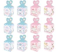 Roffatide 12pcs Cinnamoroll Party Favor Boîtes cadeaux Set Goodie Boîtes pour les décorations de fête d'anniversaire Fournitures Bonbons Biscuits Snack pour enfants