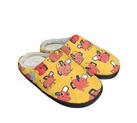 Roffatide animal Chainsaw pantoufles floues pour hommes Denji pochita pantoufles à orteils fermés sans dos pantoufles à semelle en caoutchouc pantoufles intérieures antidérapantes intérieures