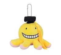 Roffatide anime assassination Classroom porte - clés Koro sensei peluche rempli porte - clés personnages de dessins animés porte - clés Sac Pendentif garçon et fille 3,9 pouces