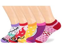 Roffatide anime bottines 5 paires de bas de poitrine cosplay no show femmes hommes chaussettes