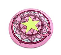 Roffatide Anime Cardcaptor Sakura Tapis Rond pour Filles Tapis de Sol Tapis Cercle Magique Rose 80x80 cm