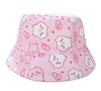 Roffatide Anime chiikawa garçon Fille Seau Chapeau en Coton brodé Pliable Chapeau de Soleil pêche Chapeau de Plage