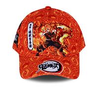 Roffatide Anime démon Killer Logo Casquette de Baseball rengoku kyoujurou thème imprimé réglable Papa Cap Coton Orange