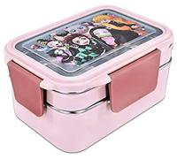 Roffatide Anime Demon Slayer Boîtes à bento tout-en-un Kamado Nezuko Tanjirou Agatsuma Zenitsu Hashibira Inosuke Boîte à lunch Contenants pour collations aux fruits