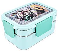 Roffatide Anime Demon Slayer Boîtes à bento tout-en-un Kamado Tanjirou Nezuko Agatsuma Zenitsu Hashibira Inosuke Boîte à lunch Contenants pour collations aux fruits