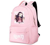 Roffatide Anime Demon Slayer Kamado Nezuko Kawaii Imprimer Sac À Dos Décontracté Filles Sac D'école Rose