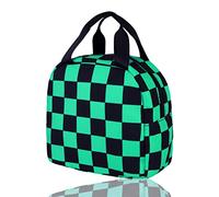 Roffatide Anime Demon Slayer Kamado Tanjirou Sac à lunch Boîte à lunch isolée étanche et réutilisable Boîte à lunch isolée pour le travail le pique-nique et le voyage Contenant à lunch isolé