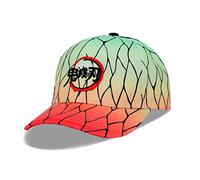 Roffatide Anime Demon Slayer Kochou Shinobu Casquette de Baseball Chapeau de Golf Papa Coton Brodé Réglable Casquette de Baseball Dégradé
