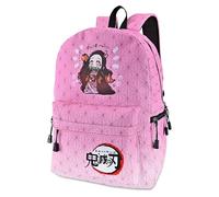 Roffatide Anime Demon Slayer Sac À Dos Kamado Nezuko Rose Gradient Sac D'école Filles Sac À Dos Pour Ordinateur Portable