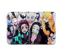 Roffatide Anime Démon Slayer Tapis Rectangulaire Nezuko Tanjirou Porte Couverture Tapis de Sol Tapis pour la Maison 50 * 80cm
