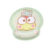 Roffatide Anime Kero Keroppi Tapis de Souris avec Support pour Poignet,Tapis de Souris de Bureau en Forme de Dessin,Tapis de Souris antidérapant en PU pour Ordinateur Portable Rose B