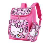 Roffatide Anime Kitty sac à dos pour les élèves primaires adolescents filles sac à jour à l'épreuve des éclaboussures avec étui à crayon pour retour à l'école rose rouge