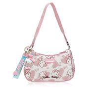 Roffatide Anime KT Mignon Sac à Bandoulière pour les Amies, PU Sac à Main, Fermeture à Glissière, Mini Portefeuille sous les Aisselles, Rose (avec Pendentif)