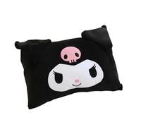 Roffatide Anime Kuromi 1 taie d'oreiller réversible Courte en Peluche 62 x 42 cm Taie d'oreiller Double Face Mignonne et Douce pour Filles et Femmes pour Chambre à Coucher (Hors Coussin)