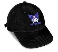 Roffatide Anime Kuromi Cute Big Kids Casquette de Baseball réglable Cartoon en Peluche Casquette de Baseball Femmes Hommes imprimé Coton Papa Chapeau Violet