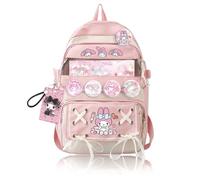 Roffatide anime mélodie kawaii sac à dos 21 pièces accessoires Cartoon voyage esthétique nouveau semestre cadeau sac mignon épingle antivol ordinateur portable sac à dos randonnée sac à dos