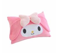 Roffatide Anime Melody 1 taie d'oreiller réversible Courte en Peluche 62 x 42 cm Taie d'oreiller Double Face Mignonne et Douce pour Filles et Femmes pour Chambre à Coucher (Hors Coussin)