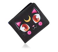 Roffatide Anime Sailor Moon Wallet Similicuir Slim Portefeuille Multifonction Luna Cat