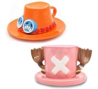 Roffatide anime tasse à café Portgas · d · hat céramique Café thé lait tasse de bureau Noël cadeau d'anniversaire ou souvenir lot de 2