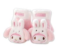 Roffatide Cartoon Melody hiver femmes mignons gants épais chaud doux en peluche convertible Flip gloves sans doigts full Finger Girls gloves rose