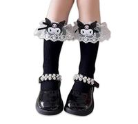 Roffatide dessin animé kuromi femmes mignon nouveauté Casual col rond chaussettes cheville col roulé chaussettes enfants mignon chaussettes filles bas BAS cadeau de Noël m