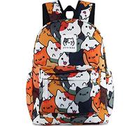 Roffatide Jeu Neko Atsume Anime Sac à Dos pour Ordinateur Portable Mignon Chat Sac D'école Dessin Imprimé Backpack