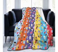 Roffatide Kpop BTS Flanelle Jeter Couverture pour Army Couverture Doux Confortable 130 * 150cm canapé lit décor Parfait pour Les Fans Cadeau de Noël Hiver