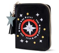 Roffatide Kpop Stray Kids Ensemble Portefeuille et Porte-clés pour Stay Girls Compact Zipper Women Coin Purse SKZ Card Holder pour Un Usage Quotidien
