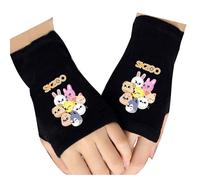Roffatide Kpop Stray Kids gants sans doigts pour garçons filles coréennes Casual tricot touchscreen gants cadeau pour les fans de Stay Noir D