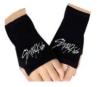 Roffatide Kpop Stray Kids gants sans doigts pour garçons filles coréennes Casual tricot touchscreen gants cadeau pour les fans de Stay Noir C