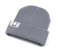 Roffatide Mignon Bonnet Pochacco pour Hommes Femmes Bonnet épais avec Poignets Unisexe Bonnet crâne Hiver Chaud tricoté Chapeau Gris