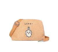 Roffatide Sac à bandoulière en peluche Kawaii pour femmes et hommes sac à main léger et douillet sac à main cartoon Jaune