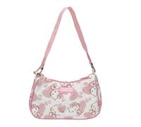 Roffatide Sacs à bandoulière mignons pour femmes Sac hobo Petit sac à main décontracté Sac à main imprimé intégral Rose A
