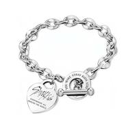 Roffatide Stray Merch SKZ Bracelet pour STAY Charme de cœur gravé Bracelet inoxydable cadeau pour les femmes filles