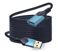 ROFICORD Câble d'extension USB 3.0, câble d'extension Haute Vitesse de 4,5m USB A mâle vers Femelle pour PlayStation/Xbox/Lecteur Flash/Lecteur de Carte/Disque Dur/Clavier/imprimante/Scanner (Bleu)