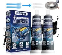 ROFPM Pate A Joint Moteur Haute Temperature, pour Réparation, Silicone Noir, Joint Carter Huile Moteur, Mastic d'Étanchéité pour Moteur et Pot d'Échappement Joints Mécaniques de Moteur Automobile