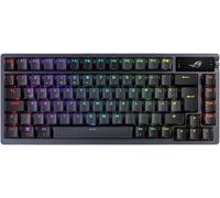 Rog Azoth Clavier De Jeu Mécanique Sans Fil (Facteur De Forme 75%, Commutateurs Rog Nx, Touches Pbt Doubleshot, Écran Oled, Bluetooth, 2,4 Ghz Rf Sans Fil, Usb, Disposition Qwertz) Noir