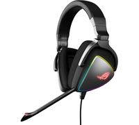 Rog Delta Rgb Gaming Headset With Hi-Res Ess Quad-Dac, Circular Rgb Lighting Effect And Usb-C Connector For Pcs, Consoles And Mobile Gaming, Black