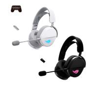 ASUS Casque gaming sans fil ROG Pelta White – tri‑Mode Speednova, membranes 50mm Titane, 60h