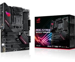 ROG Strix B550-F Gaming - Carte mère AMD B550 Ryzen AM4, ATX, PCIe 4.0, 14 Phases d'alimentation, Ethernet Intel 2.5Gb, 2xM.2, OptiMem II, Microphone Anti-Bruit avec IA, USB 3.2 Gén. 2, Aura Sync RGB